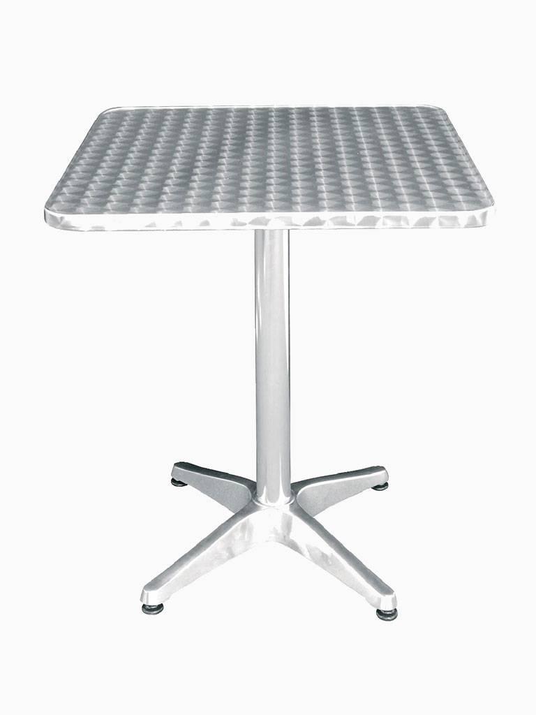 Table - Gris - H 72 x 60 x 60 CM - Inox/Aluminium - Bolero - U427