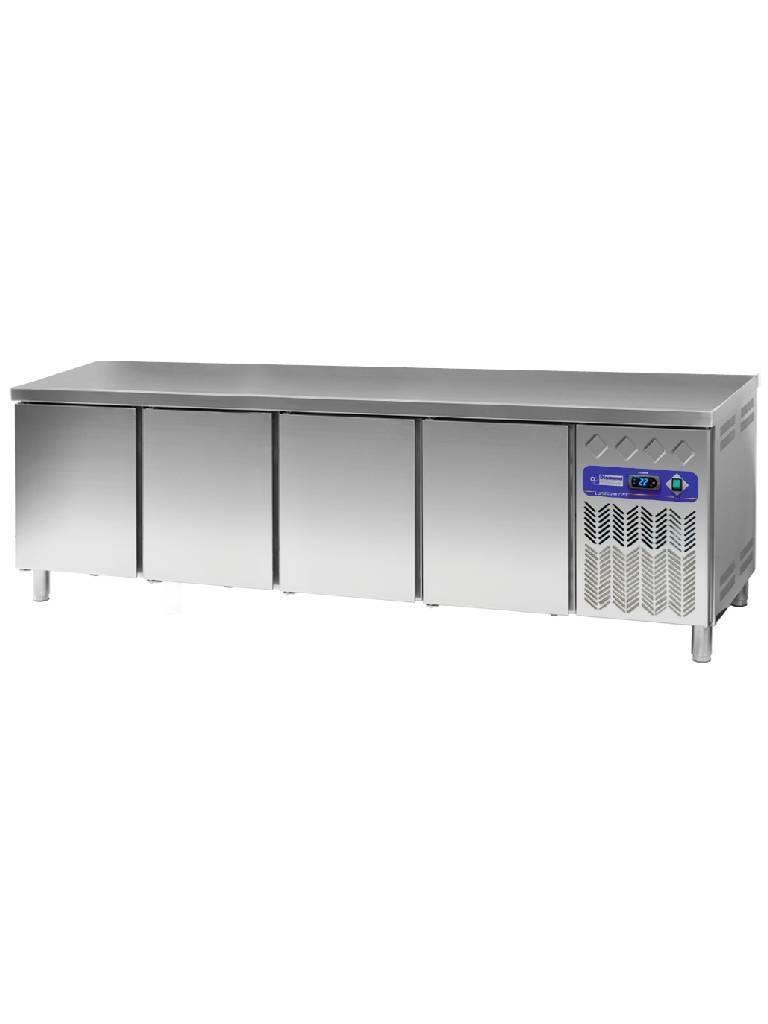 Etabli réfrigéré - 4 portes - 760 Litres - H 90 x 254,2 x 80 CM - Moteur droit - Diamant - DP255/PC-R2