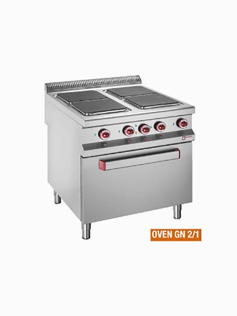 Cuisinière - Electrique - Avec four - 4 Plaques - 30x30 CM - Diamant - E9/4PQF8
