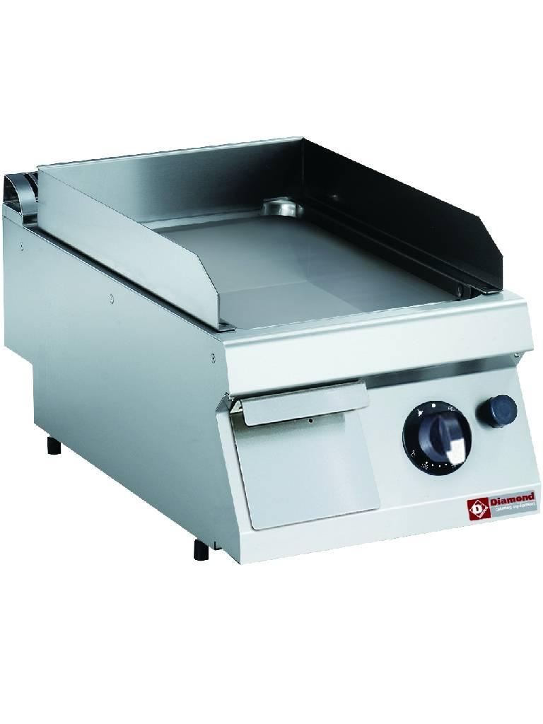 Plancha - Gaz - Lisse - Chrome - 40 CM - Diamant - G17/PLCD4T-N