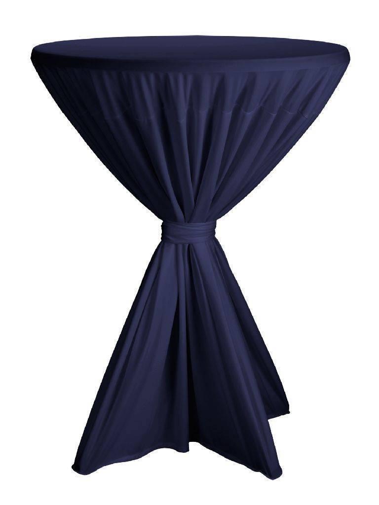 Nappe de table haute - Fiesta - Marine - Ø80-90 CM - Dena - 140230