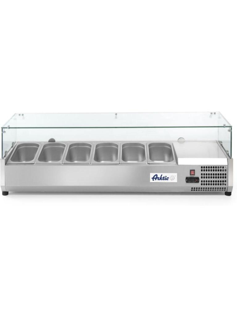 Vitrine réfrigérée à monter GN 1/3 - Inox - H 43 X 39,5 X 140,5 CM - Arktic - 232972