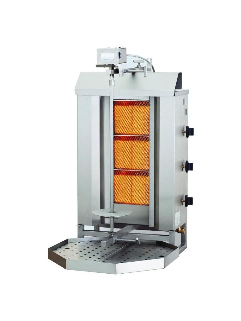 Dönergrill - Gaz - 3 Brûleurs - Moteur dessus - Combisteel - 7049.0005