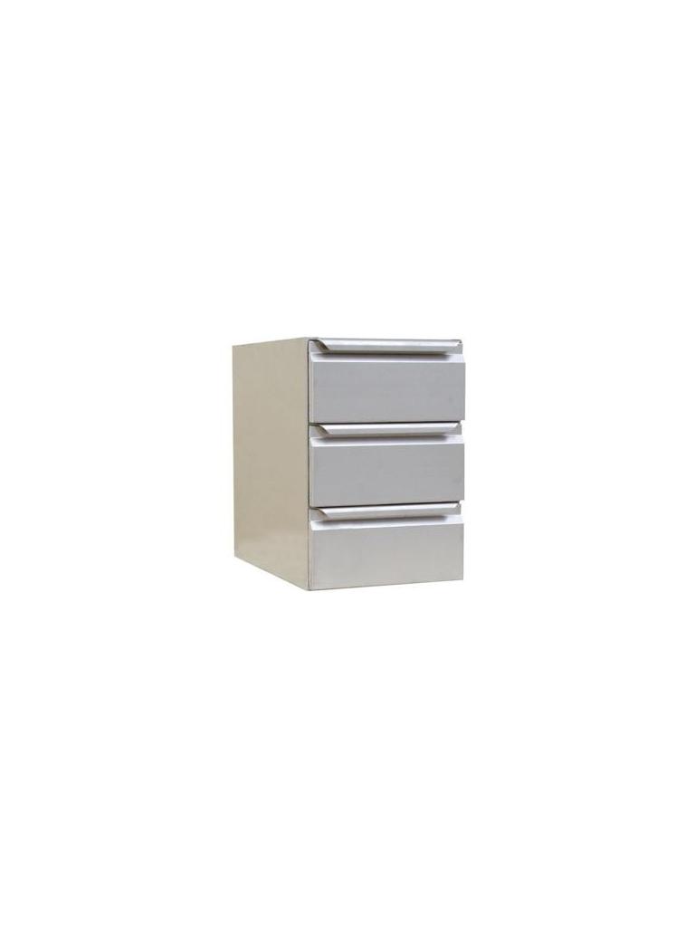 Caisson à tiroirs Table - H59 x 63 x 40 CM - 28 KG - Combisteel - 7003.0250