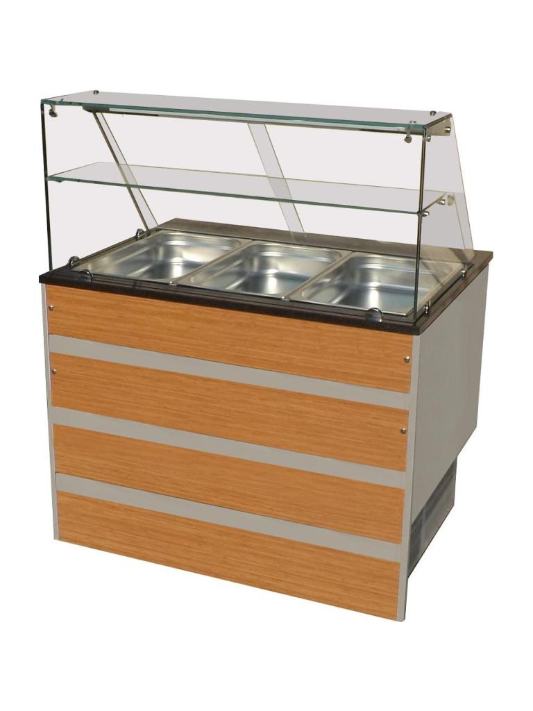 Buffet Réfrigéré - 3 x 1/1 GN - H 85/135 x 107 x 80 CM - Poignée combi - 7077.0100
