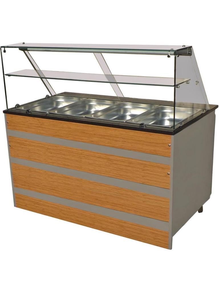 Buffet Réfrigéré - 4 x 1/1 GN - H 85/135 x 140 x 80 CM - Poignée combi - 7077.0105