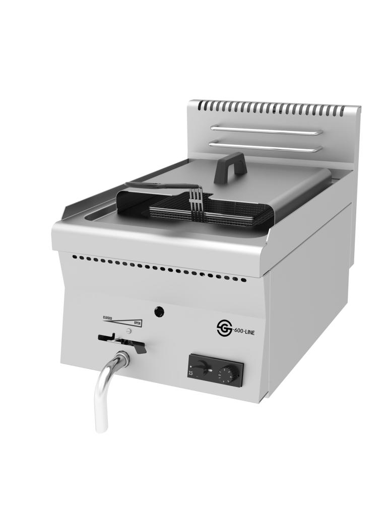 Friteuse - Gaz - Table top - 8 L - Acier inoxydable - Ligne G600