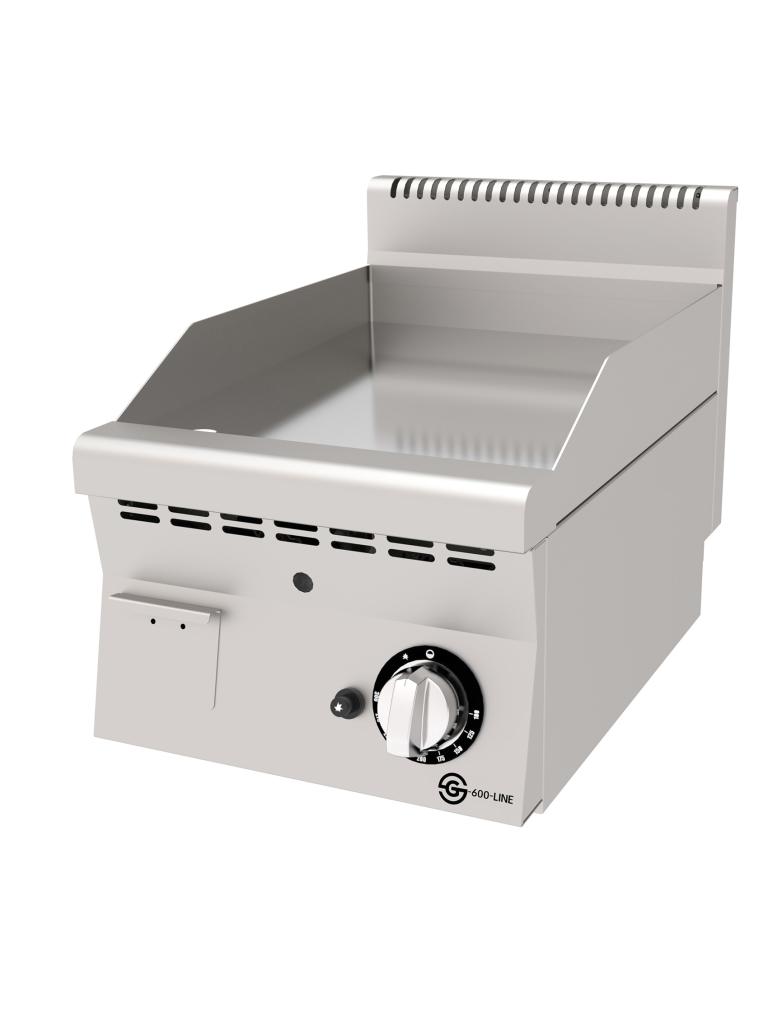 Plaque à pâtisserie - Gaz - Lisse - Acier inoxydable - L 40 CM - Ligne G600