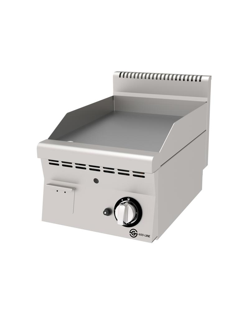 Plaque à pâtisserie - Gaz - Lisse - Acier inoxydable - L 40 CM - Ligne G600