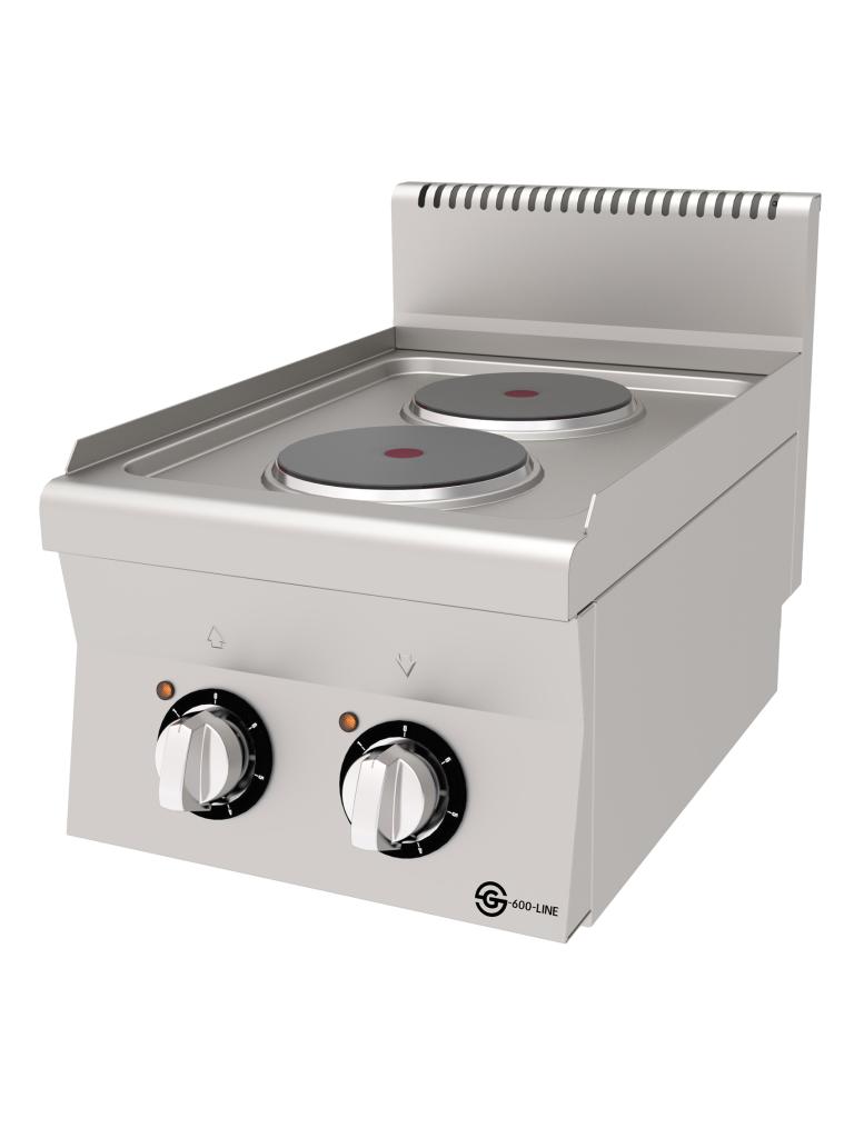 Table de cuisson - 2 Zones - Electrique - inox - 400V - L 40 CM - G600 Line - G-Line