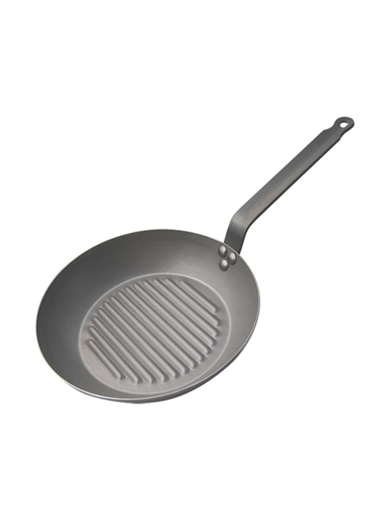 Poêle à griller - H 4,3 CM - 1,42 KG - Ø25,1 CM - Tôle - Acheteur - 001070