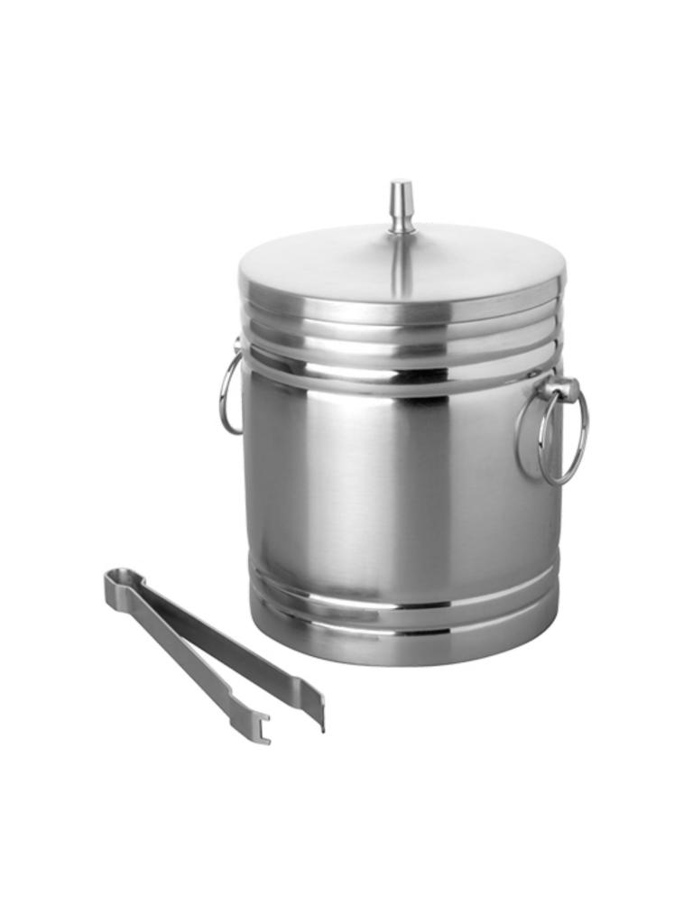 Seau à glaçons - H 21,5 CM - 1,35 KG - Ø15,5 CM - Inox - 2 Litre - 062002
