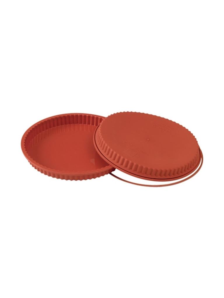 Moule à pâtisserie Cake - 0,34 KG - Silicone - Rouge - 1,75 Litre - -60°C / +230°C - Silikomart - 070089