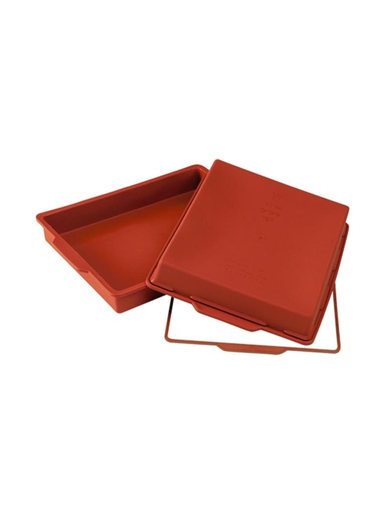 Moule à gâteau Cake - 0,37 KG - Silicone - Rouge - 2,25 Litre - -60°C / +230°C - Silikomart - 070093