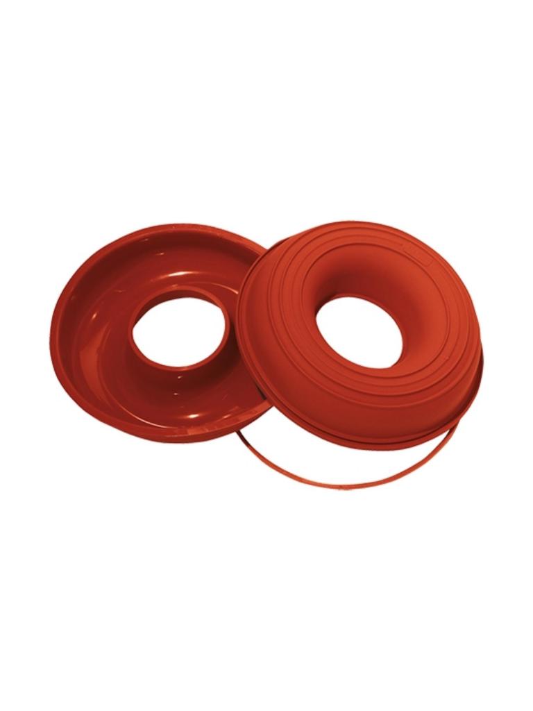 Moule à pâtisserie Savarin - 0,31 KG - Silicone - Rouge - 1,55 Litre - -60°C / +230°C - Silikomart - 070098