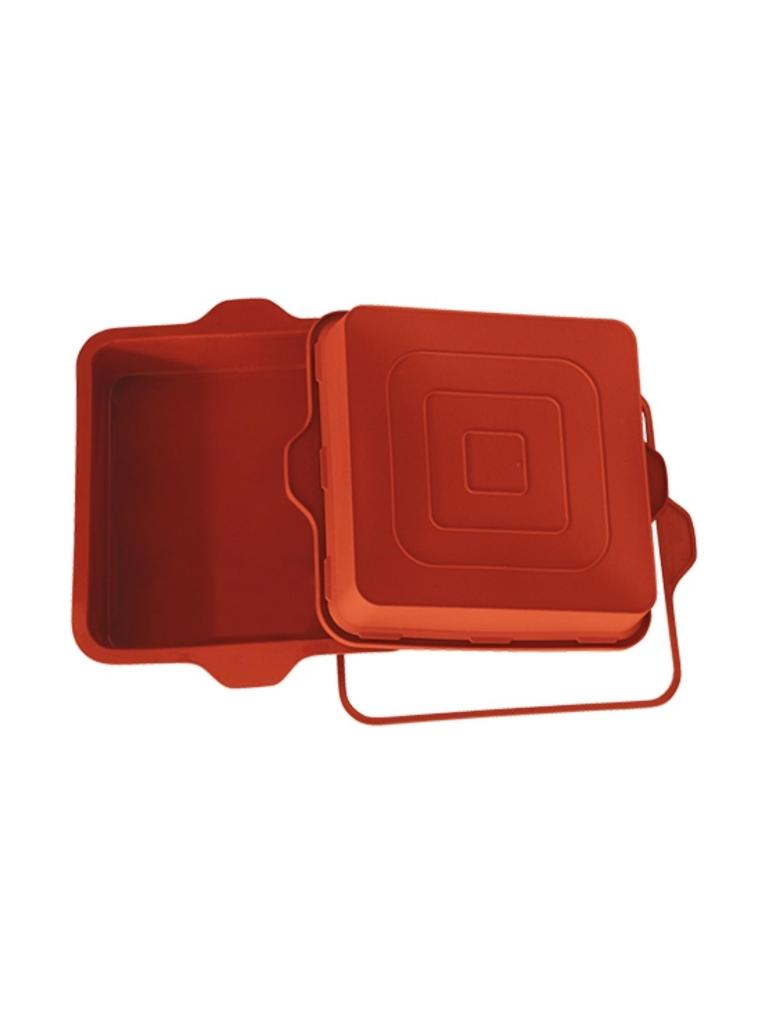 Moule à gâteau Cake - 0,37 KG - Silicone - Rouge - 2,3 Litre - -60°C / +230°C - Silikomart - 070099