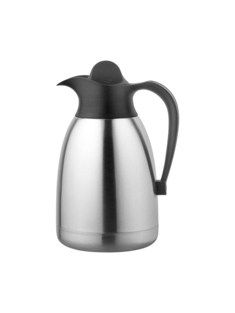 Pichet isotherme - H 26 CM - 0,65 KG - Inox 18/10 - Noir - 1,5 Litre - 595005