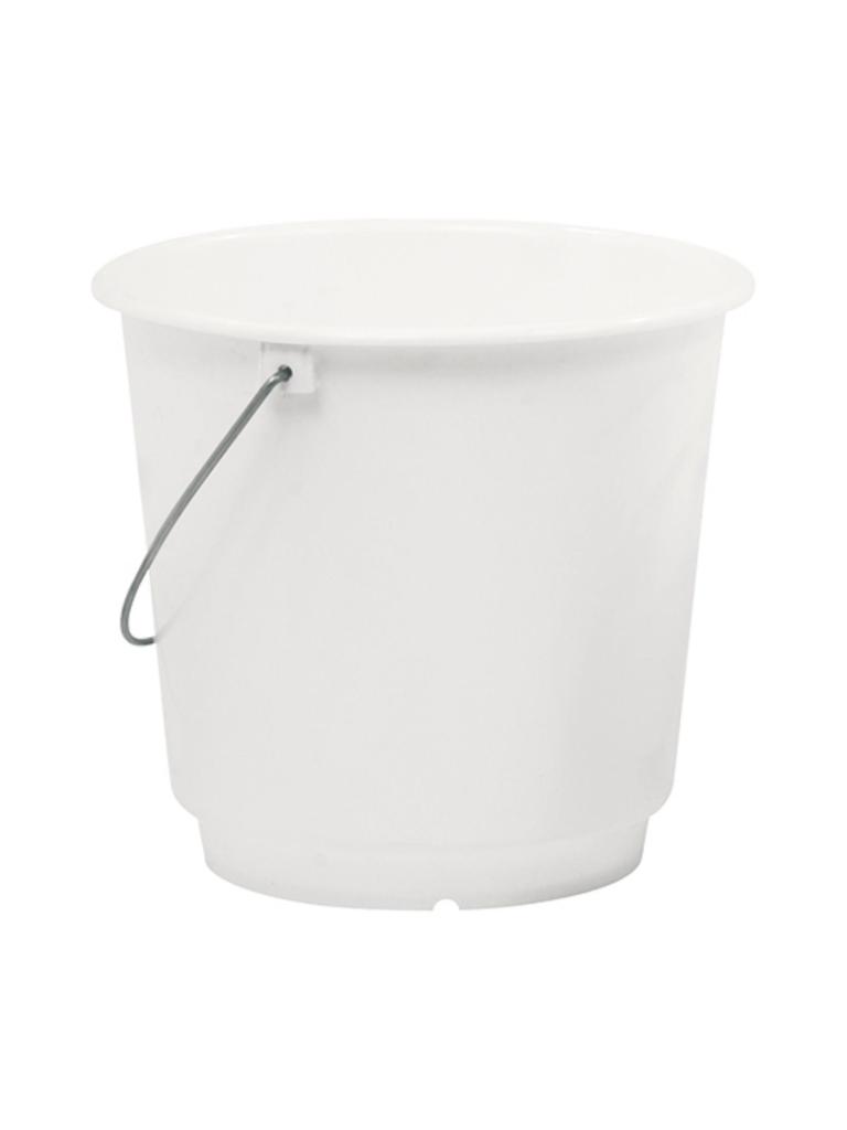 Seau - H 26,2 CM - 0,383 KG - Ø29 CM - Polypropylène - Blanc - 10 Litres - Denox - 600020