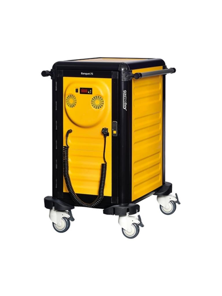 Chariot chauffant - 1/1 GN - H 99 x 57 x 79 CM - 220-240 V - 300 W - +65°C / +90°C - Caterchef - 640041