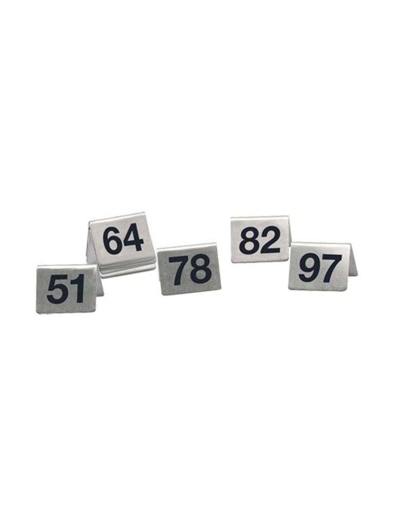 Set Numéro de Table - H 4,3 x 5,3 CM - 1,32 KG - Acier Inoxydable - 705055