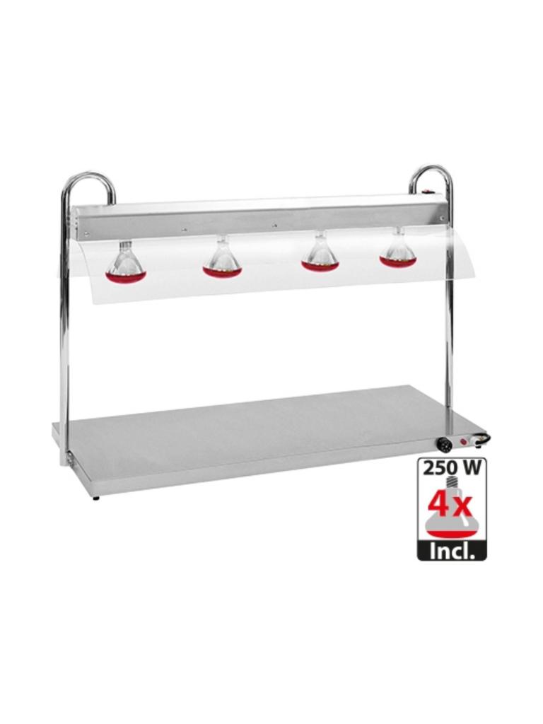 Plaque chauffante M/Brug - H 83.1 x 135.6 x 55.3 CM - 35 KG - 220 - 240 V - 2500 W - Inox - +30°C / +90°C - 710400