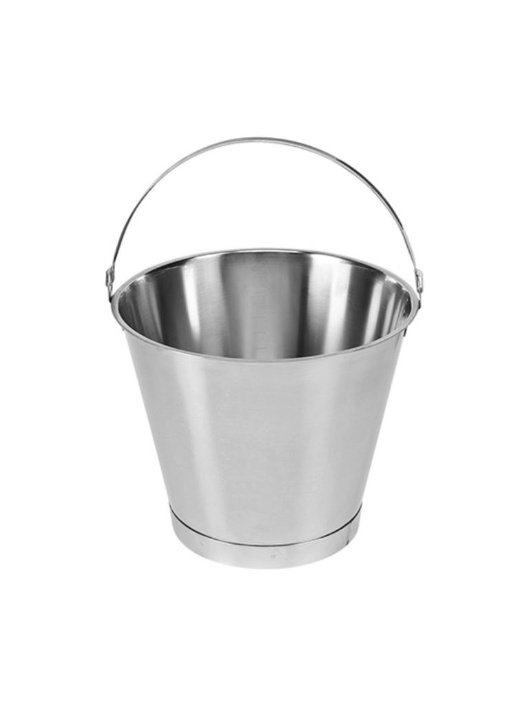 Seau - H 27 CM - 1 395 KG - Ø32 CM - Inox - 12,5 Litre - 820001