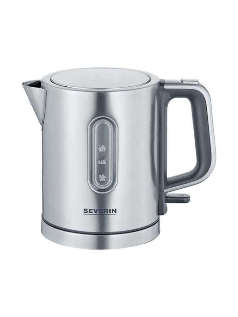 Bouilloire - H 19 x 23 x 14 CM - 0,962 KG - 220 - 240 V - 2400 W - Inox - 1 Litre - Severin - 910002