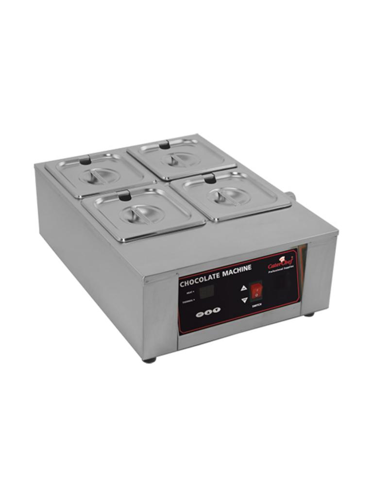 Réchaud Chocolat - H 17,8 x 35,9 x 48,9 CM - 8 KG - 220 - 240 V - 1000 W - Inox - +20°C à 90°C - Caterchef