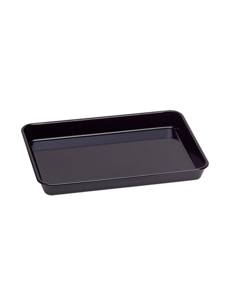 Plateau à viande - H 4 x 19 x 15 CM - 0,2 KG - Mélamine - Noir - WACA - 937650