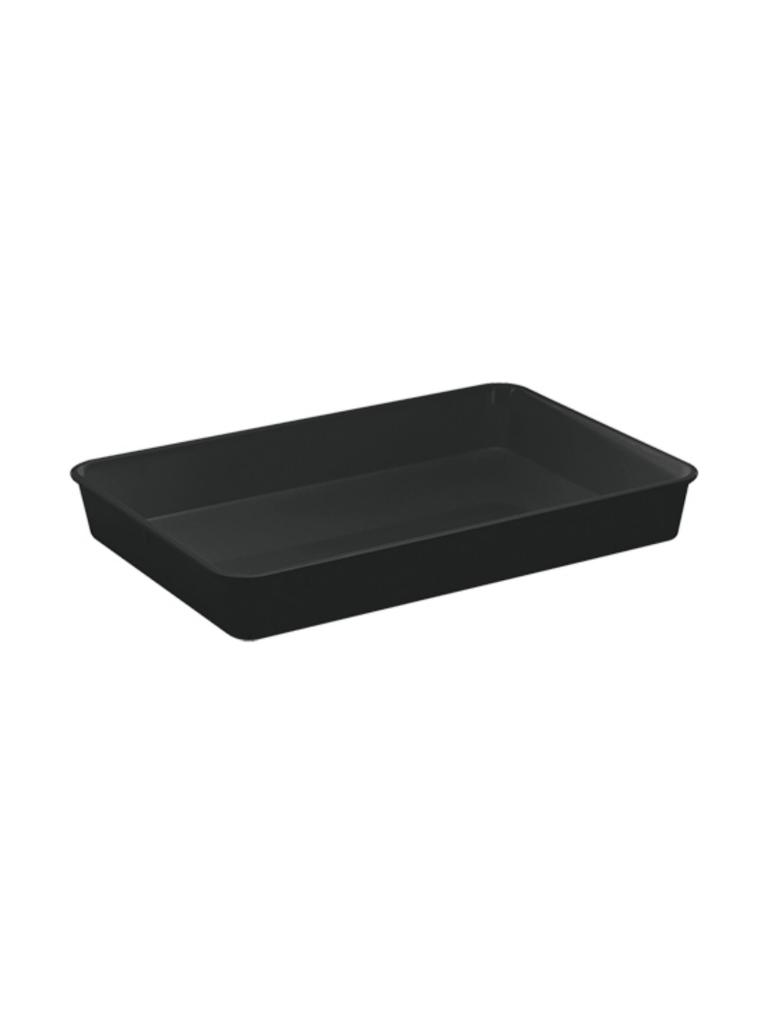 Plateau à viande - H 6 x 42 x 28 CM - 0,2 KG - Mélamine - Noir - WACA - 937653