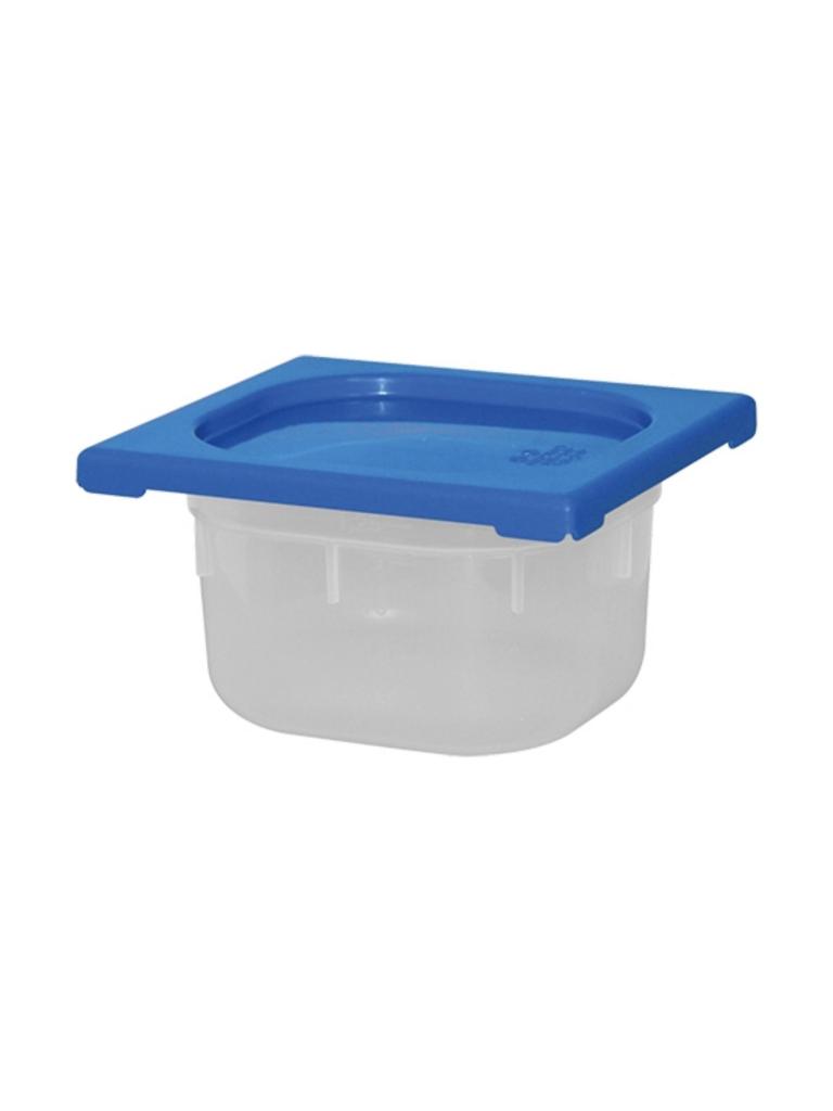 Boîte Alimentaire - 1/6 GN - 1.5 Litre - H 10 x 17.6 x 16.2 CM - Polypropylène - Bleu - -40°C / +70°C - Hermétique Verrouillable - Caterchef - 953871