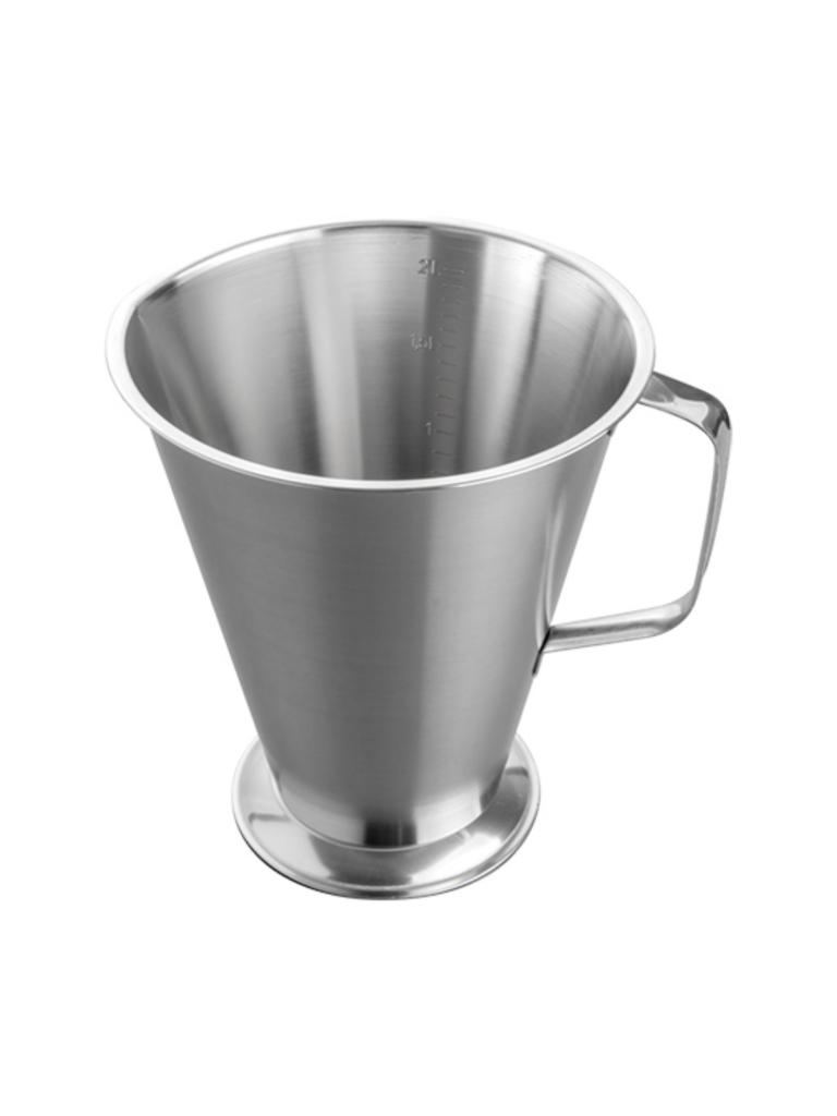 Gobelet doseur - 0,38 KG - Inox 18/08 - 2 Litre - 055012