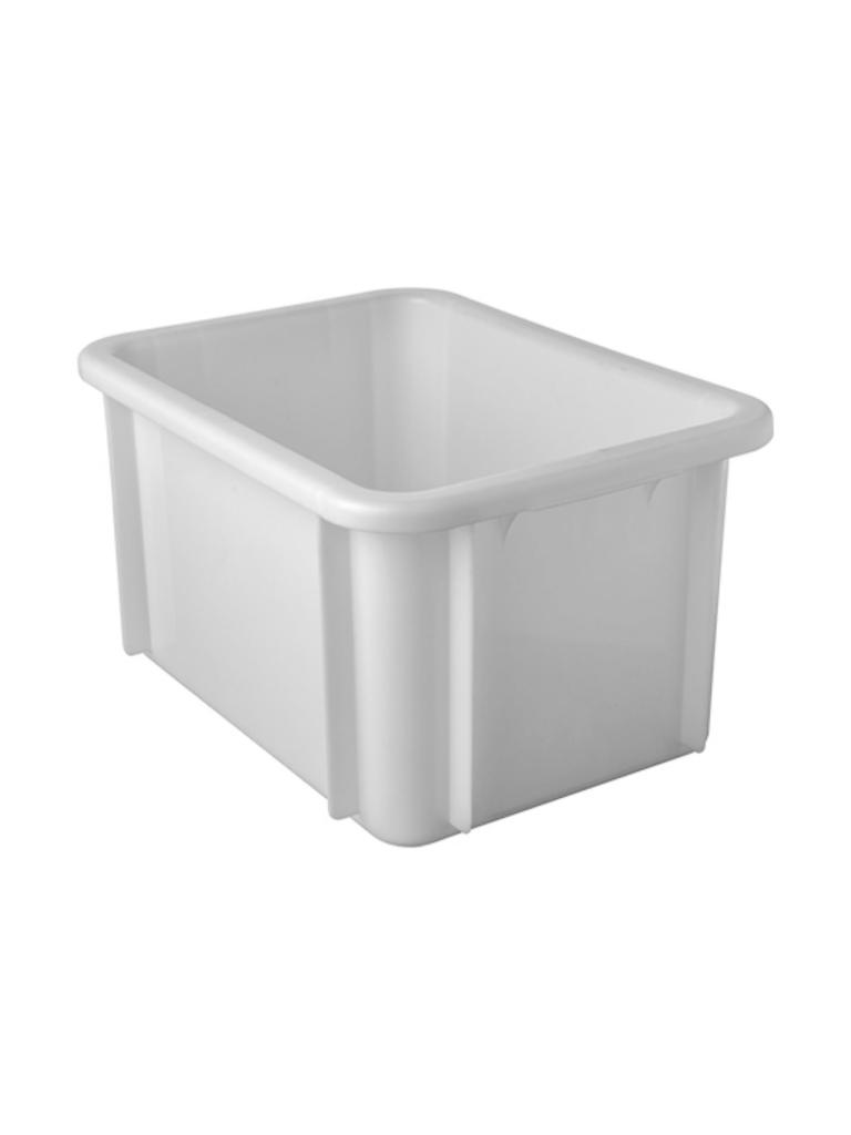 Boîte gerbable - H 21,5 x 39,5 x 29,5 CM - 0,862 KG - Polypropylène - Blanc - 15 Litres - -20°C / +110°C - 059051