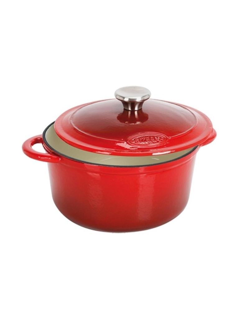 Cocotte - H 12 CM - 4.75 KG - Ø24 CM - Fonte - Rouge - 4 Litres - Standard - Sitram - 862224