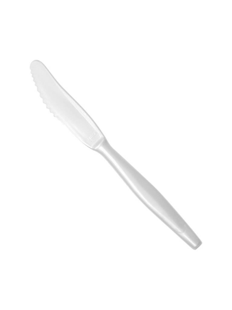 Couteau de table - 0,01 KG - 19 CM - Styrène-Acrylonitrile (San) - Blanc - WACA - 937153