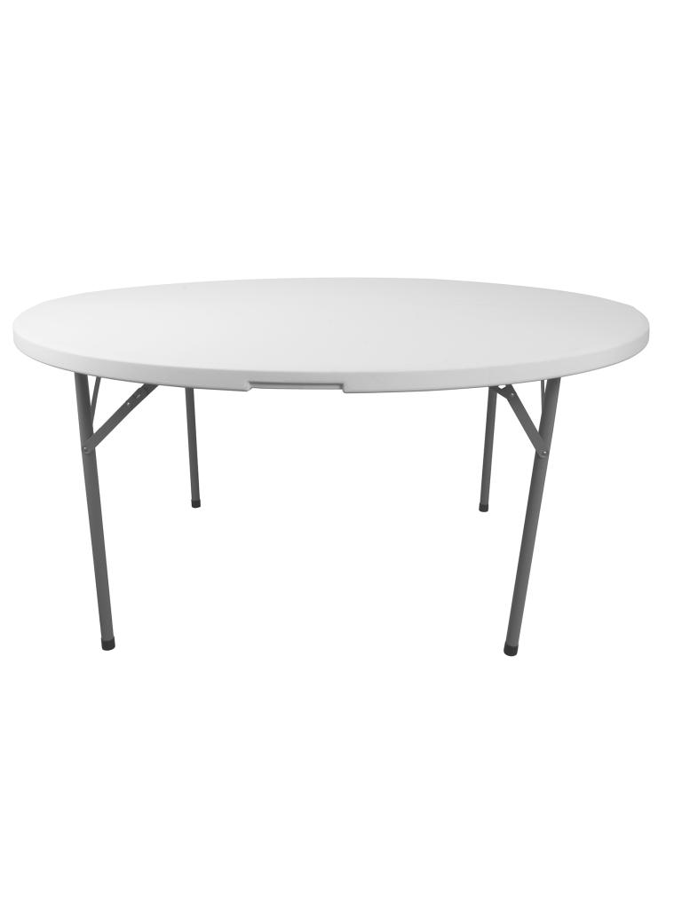 Table - Pliable - Ronde - H 74 x L 152 CM - Blanc - G-Line