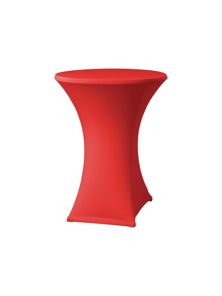 Nappe table haute - Rouge - H 115 CM - Polyester/Elasthanne - DK583