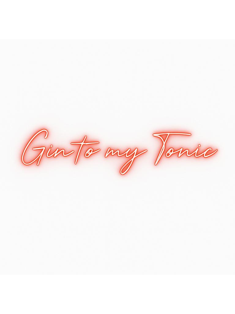 Neon verlichting - Gin to my Tonic - LED - RGB Multicolor - G-Line