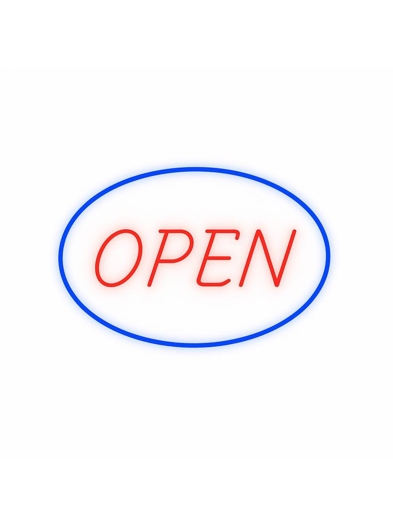 Neon verlichting - Open - LED - Blauw/Rood - G-Line