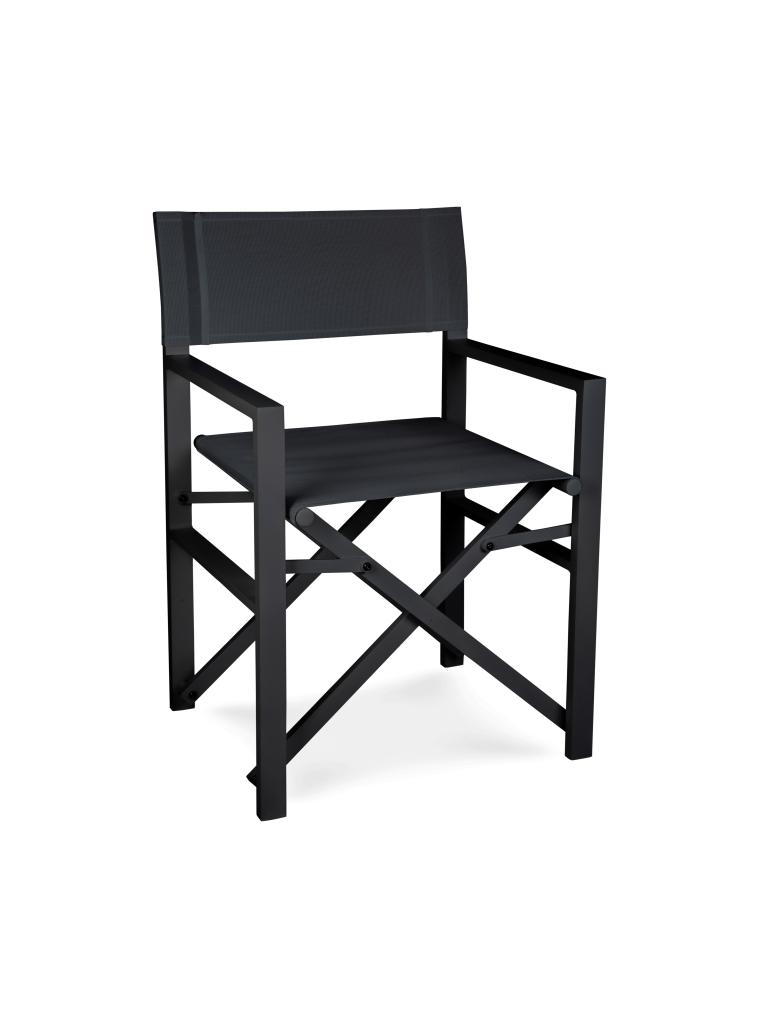 Chaise de terrasse - Max - Noir - Aluminium - G-Line