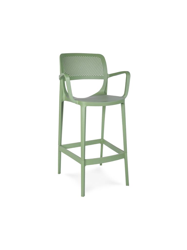 Tabouret de bar de terrasse - Castello - Vert - Plastique - G-Line