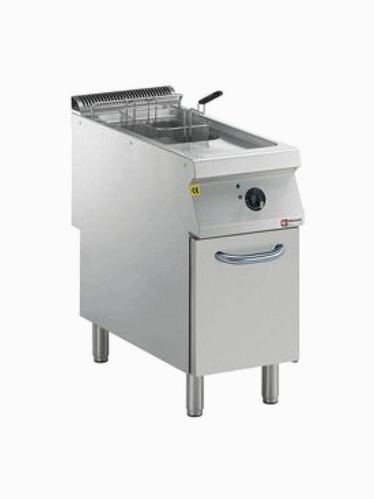 Friteuse - 15 Litres - Electrique - Cuve en Y - Robinet de vidange - Socle - Diamant - E22/F15A4-N