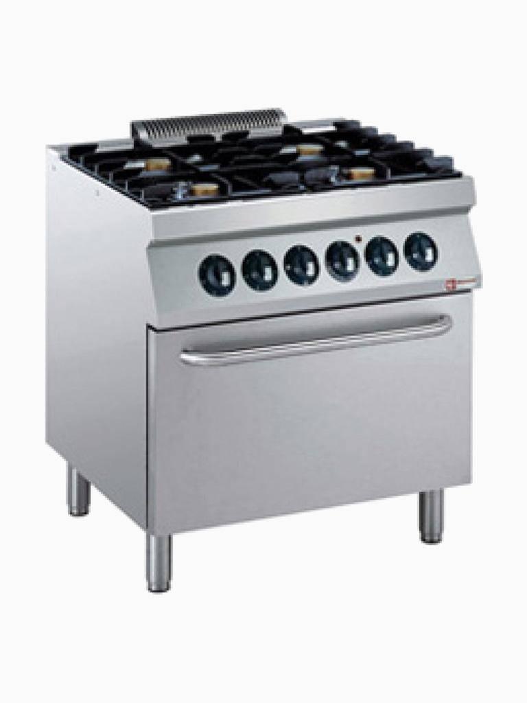 Cuisinière à gaz - Four électrique - 4 Foyers - Diamant - G17/4BFE8-N