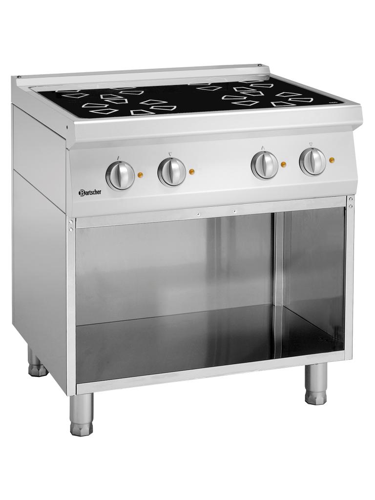 Cuisinière - 4 Foyers - Céramique - Bartscher - 287420