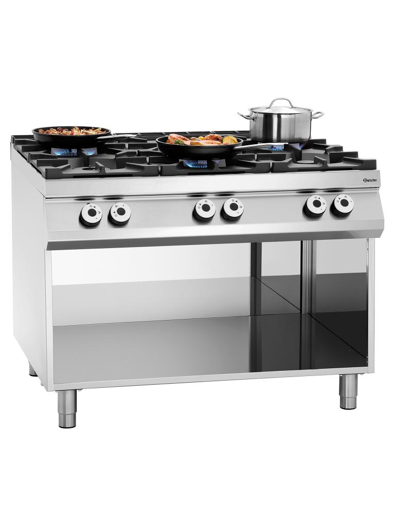 Cuisinière à gaz - 6 feux - Bartscher - 2951121