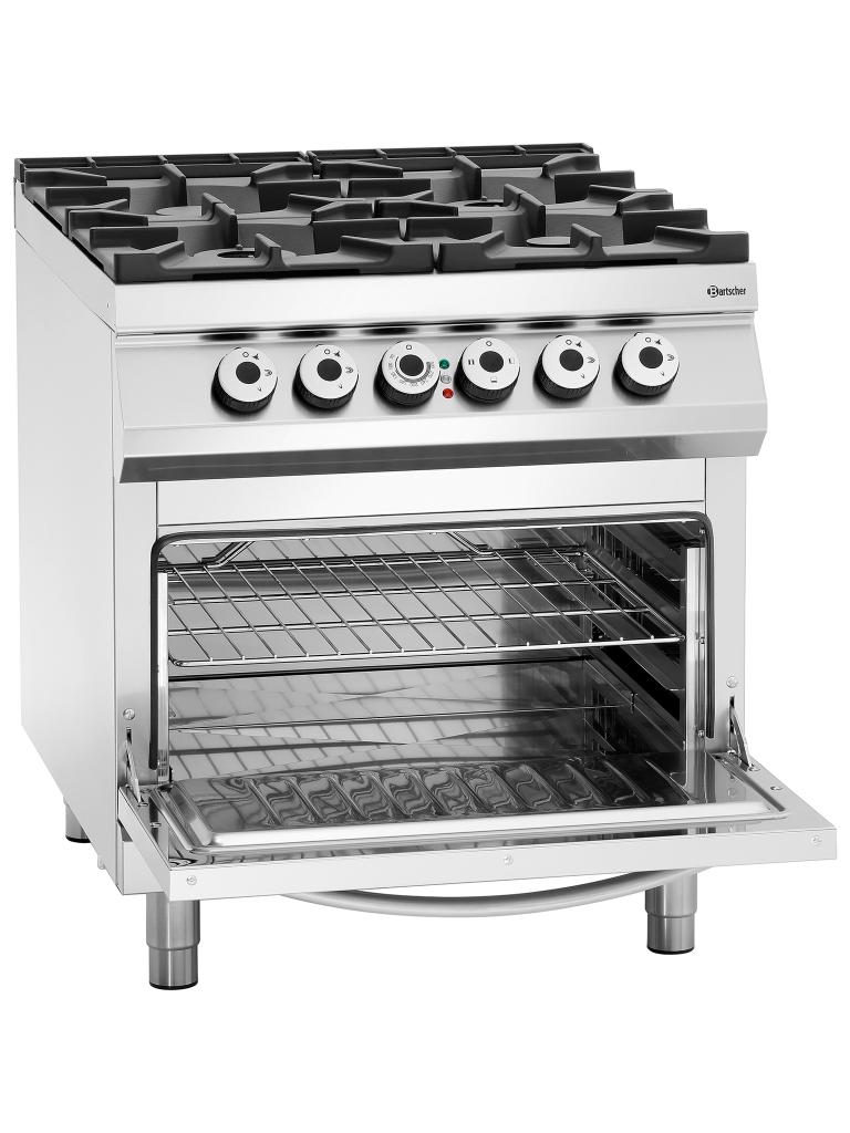 Cuisinière à gaz - Four électrique - 4 feux - Bartscher - 2952271
