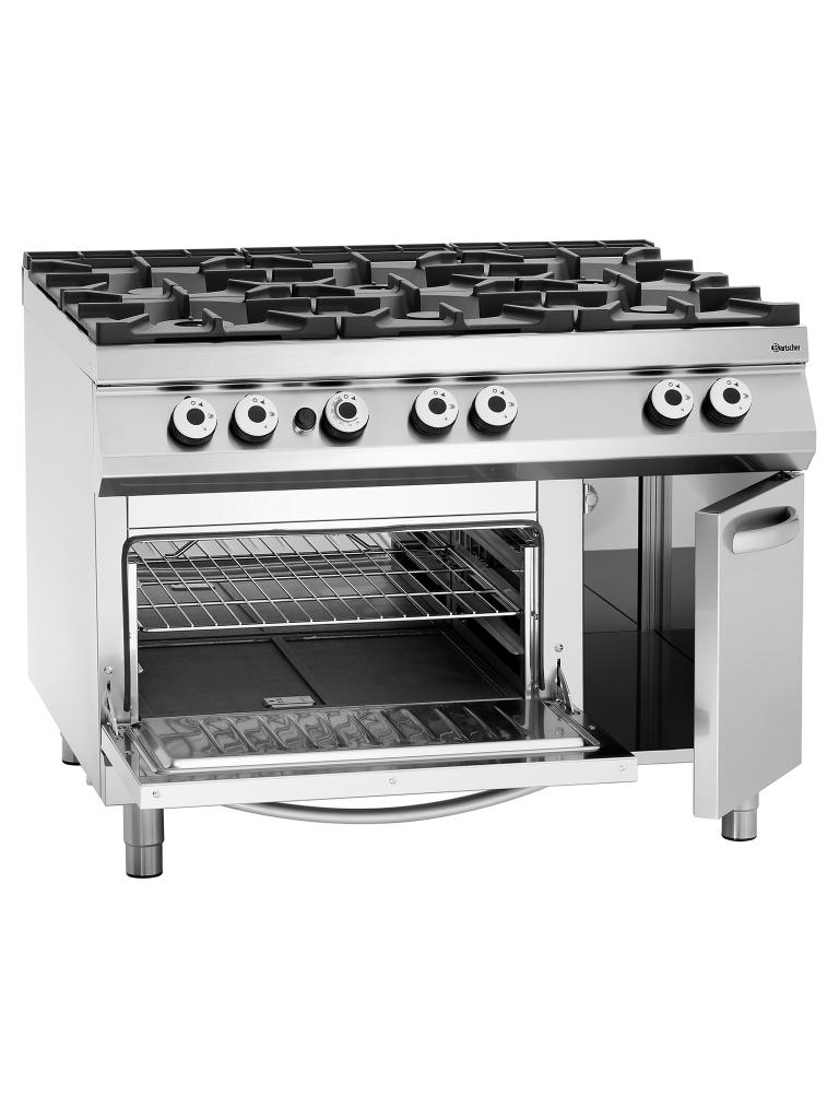 Cuisinière à gaz - Four à gaz - 6 feux - Bartscher - 2952291