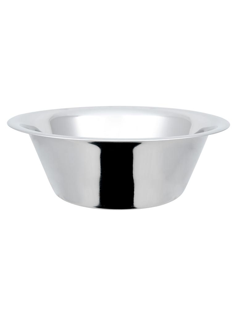 Bol mélangeur/plat de cuisine - Ø34 x H 11,5 CM - 6 Litres - Inox - Fond Plat - G-Line