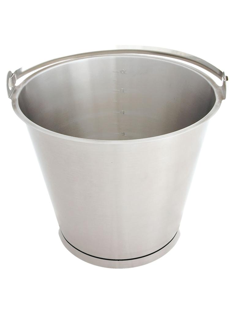 Seau - Inox - Avec pare-chocs - 10 Litres - G-Line