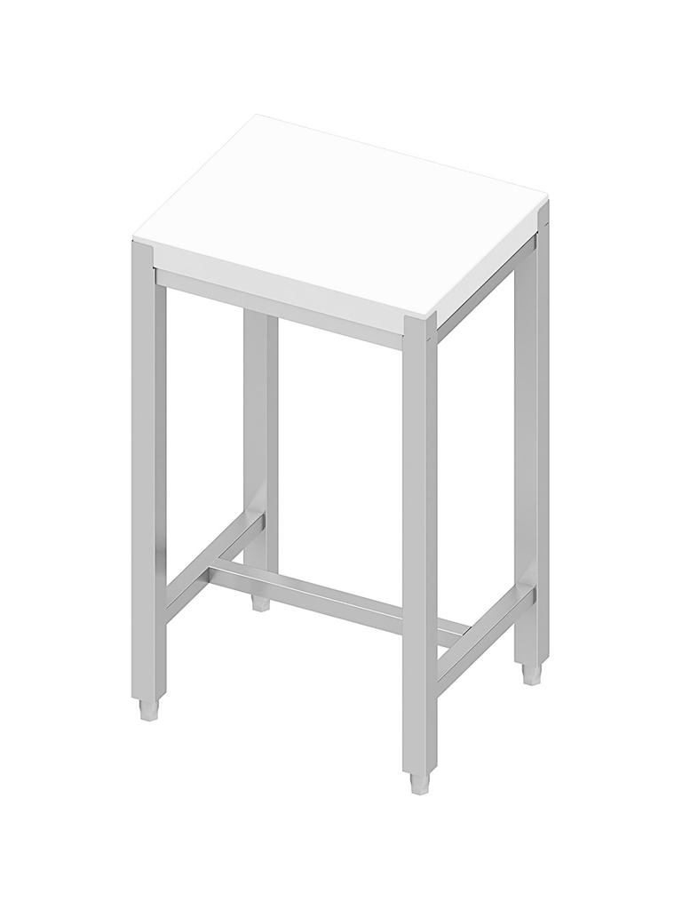 Billot - Cadre en acier inoxydable - Polyéthylène - 50 x 40 x 85 CM - G-Line